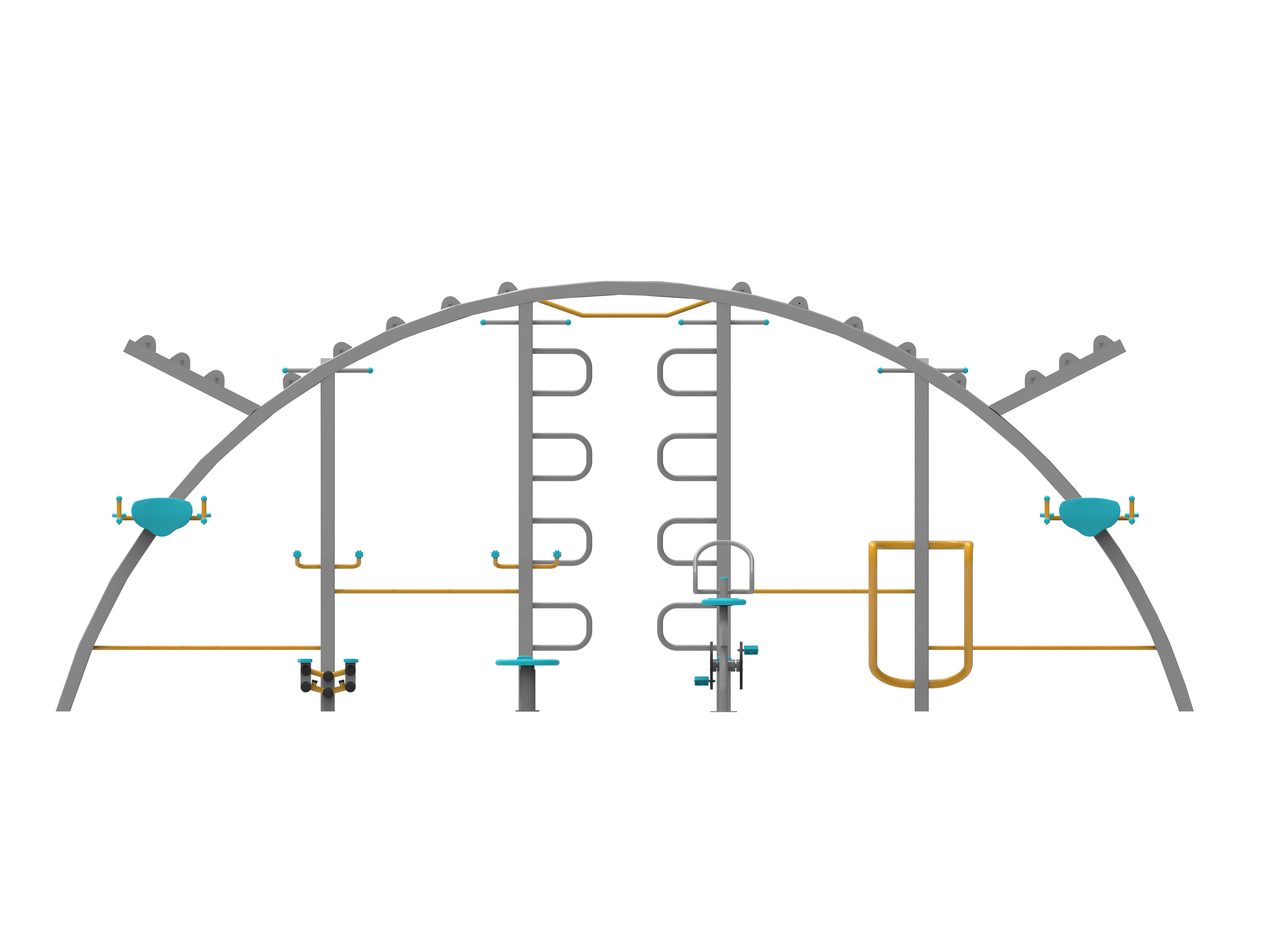 Fitness Station Aleti E-FS-500 | Dış Mekan Spor Aletleri | Erse Kent Mobilyaları